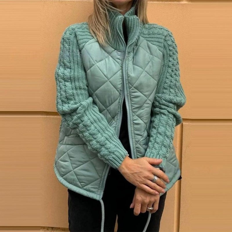 Letzter Tag: Strick-Pufferjacke – Komfort und Bewegungsfreiheit + 🎁 Thermosocken GRATIS dazu!