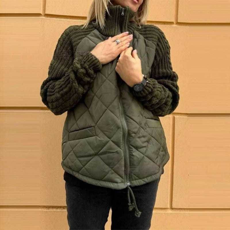 Letzter Tag: Strick-Pufferjacke – Komfort und Bewegungsfreiheit + 🎁 Thermosocken GRATIS dazu!