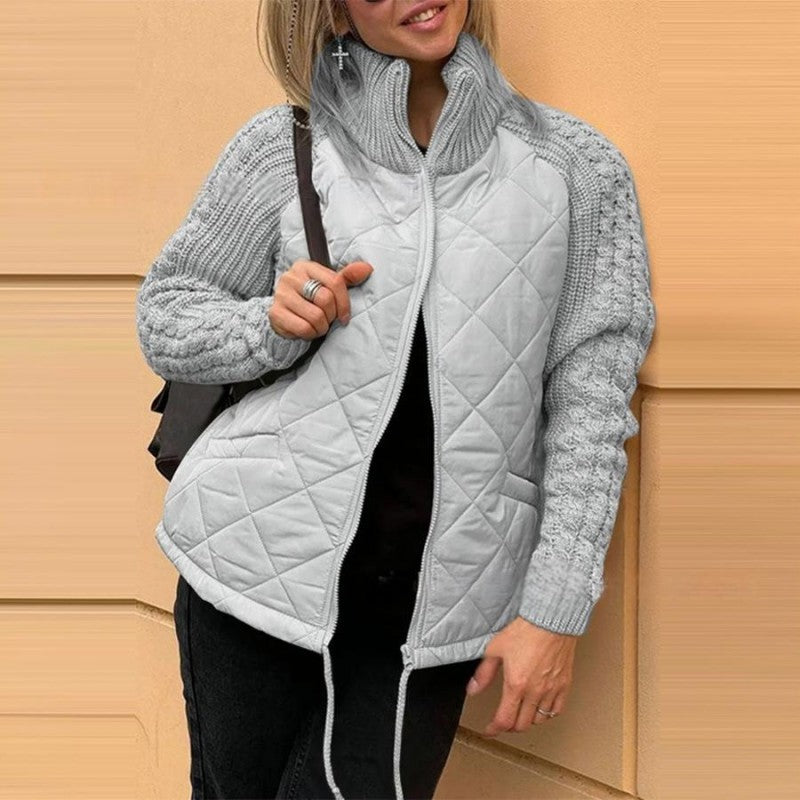Letzter Tag: Strick-Pufferjacke – Komfort und Bewegungsfreiheit + 🎁 Thermosocken GRATIS dazu!
