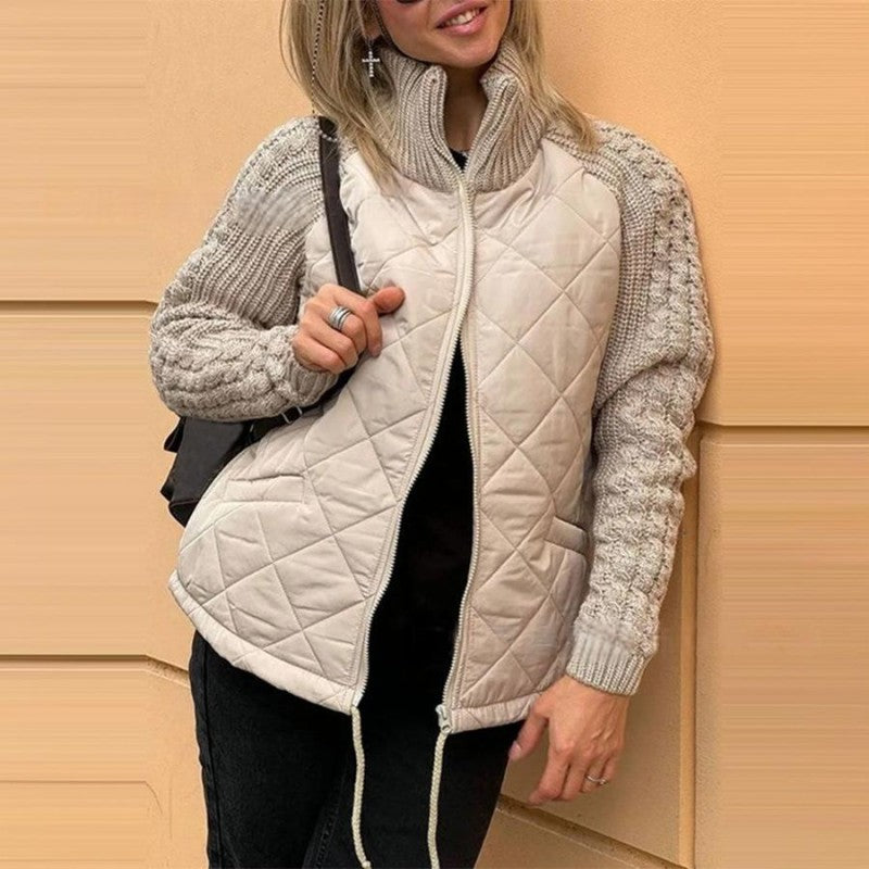 Letzter Tag: Strick-Pufferjacke – Komfort und Bewegungsfreiheit + 🎁 Thermosocken GRATIS dazu!