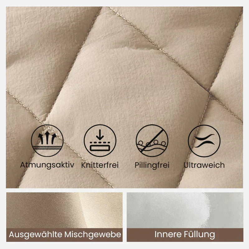 Letzter Tag: Strick-Pufferjacke – Komfort und Bewegungsfreiheit + 🎁 Thermosocken GRATIS dazu!