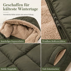 🏆 Bestseller – Über 20.000 verkauft 🔥 Wendbare, wattierte Slim-Fit-Mantel mit Kapuze 🚀 Kostenloser Versand