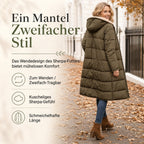 🏆 Bestseller – Über 20.000 verkauft 🔥 Wendbare, wattierte Slim-Fit-Mantel mit Kapuze 🚀 Kostenloser Versand