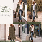 🏆 Bestseller – Über 20.000 verkauft 🔥 Wendbare, wattierte Slim-Fit-Mantel mit Kapuze 🚀 Kostenloser Versand