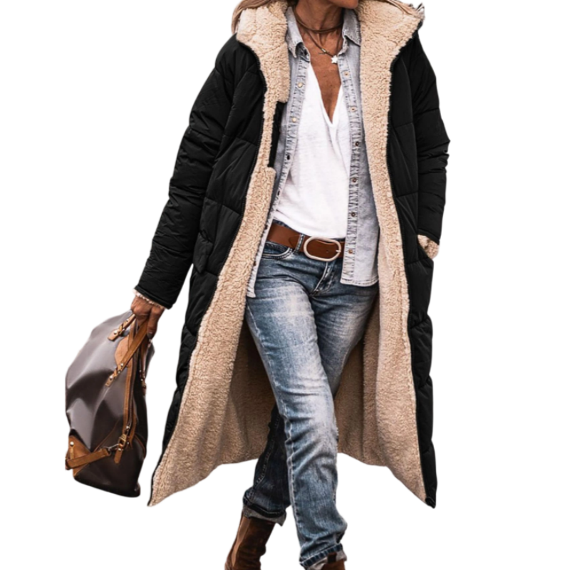🏆 Bestseller – Über 20.000 verkauft 🔥 Wendbare, wattierte Slim-Fit-Mantel mit Kapuze 🚀 Kostenloser Versand
