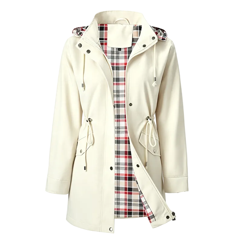 🔥Letzter Tag: 60% Rabatt!⏰🌧️🧥Wasserdichte lange Trenchcoats mit Kapuze für Damen👍
