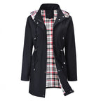 🔥Letzter Tag: 60% Rabatt!⏰🌧️🧥Wasserdichte lange Trenchcoats mit Kapuze für Damen👍