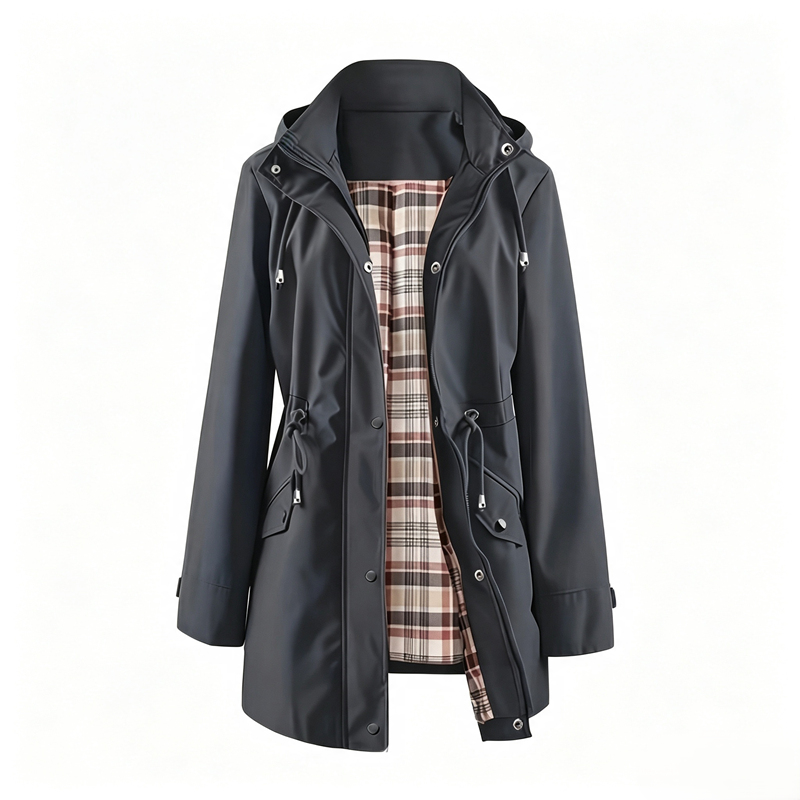 🔥Letzter Tag: 60% Rabatt!⏰🌧️🧥Wasserdichte lange Trenchcoats mit Kapuze für Damen👍