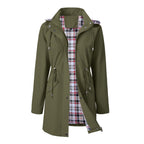🔥Letzter Tag: 60% Rabatt!⏰🌧️🧥Wasserdichte lange Trenchcoats mit Kapuze für Damen👍