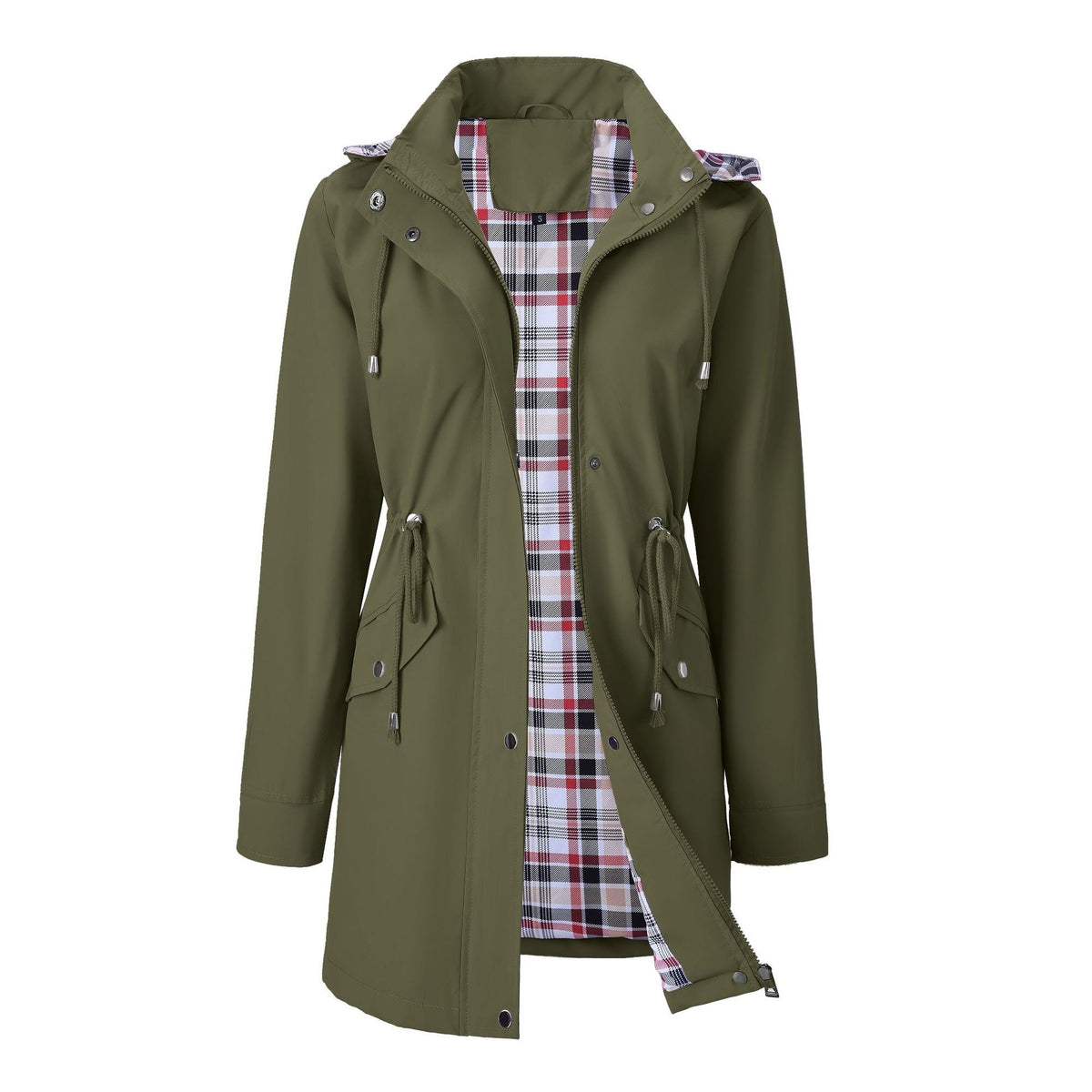 🔥Letzter Tag: 60% Rabatt!⏰🌧️🧥Wasserdichte lange Trenchcoats mit Kapuze für Damen👍